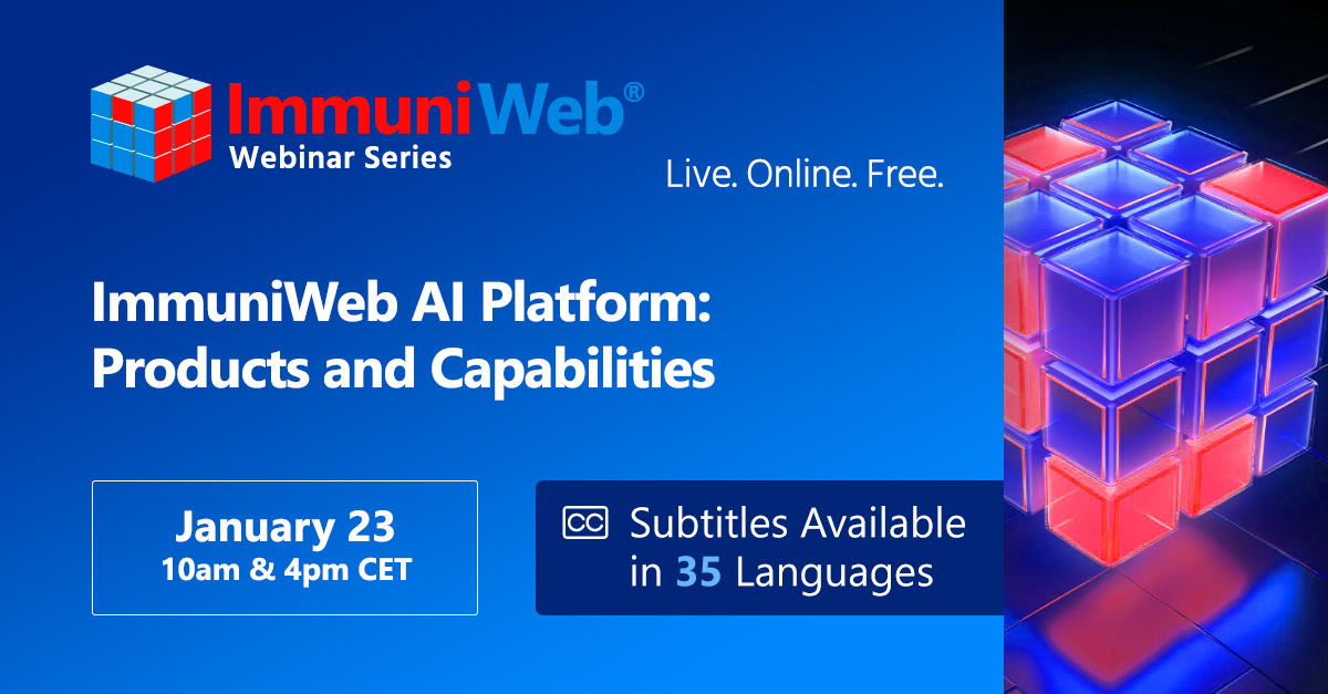 ImmuniWeb AI Platform: Products and Capabilities