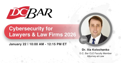 CLE Course “Cybersecurity for Lawyers & Law Firms 2026”