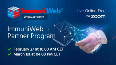 Important Update: ImmuniWeb Partner Program