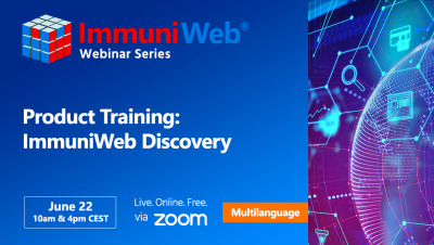 Product Training: ImmuniWeb Discovery — June Session