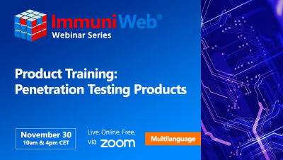 Product Training: Penetration Testing Products — November Session