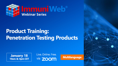 Product Training: Penetration Testing Products — January Session