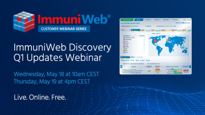 Webinar on the ImmuniWeb Discovery Q1 Updates